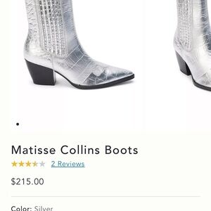 Matisse Collins Metallic Heeled Boots
